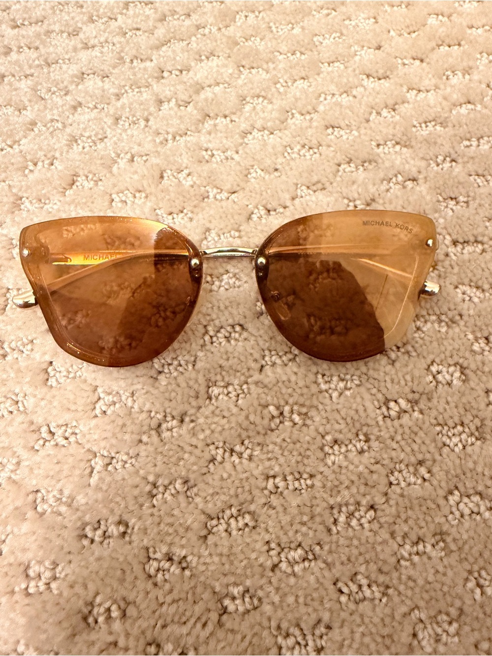 FAIR Michael Kors Amber Brown Cat-Eye Sunglasses
